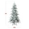 Best Choice Products Pre-Lit Flocked Artificial Aspen Noble Fir Christmas Tree w/ Branch Tips, LED Lights